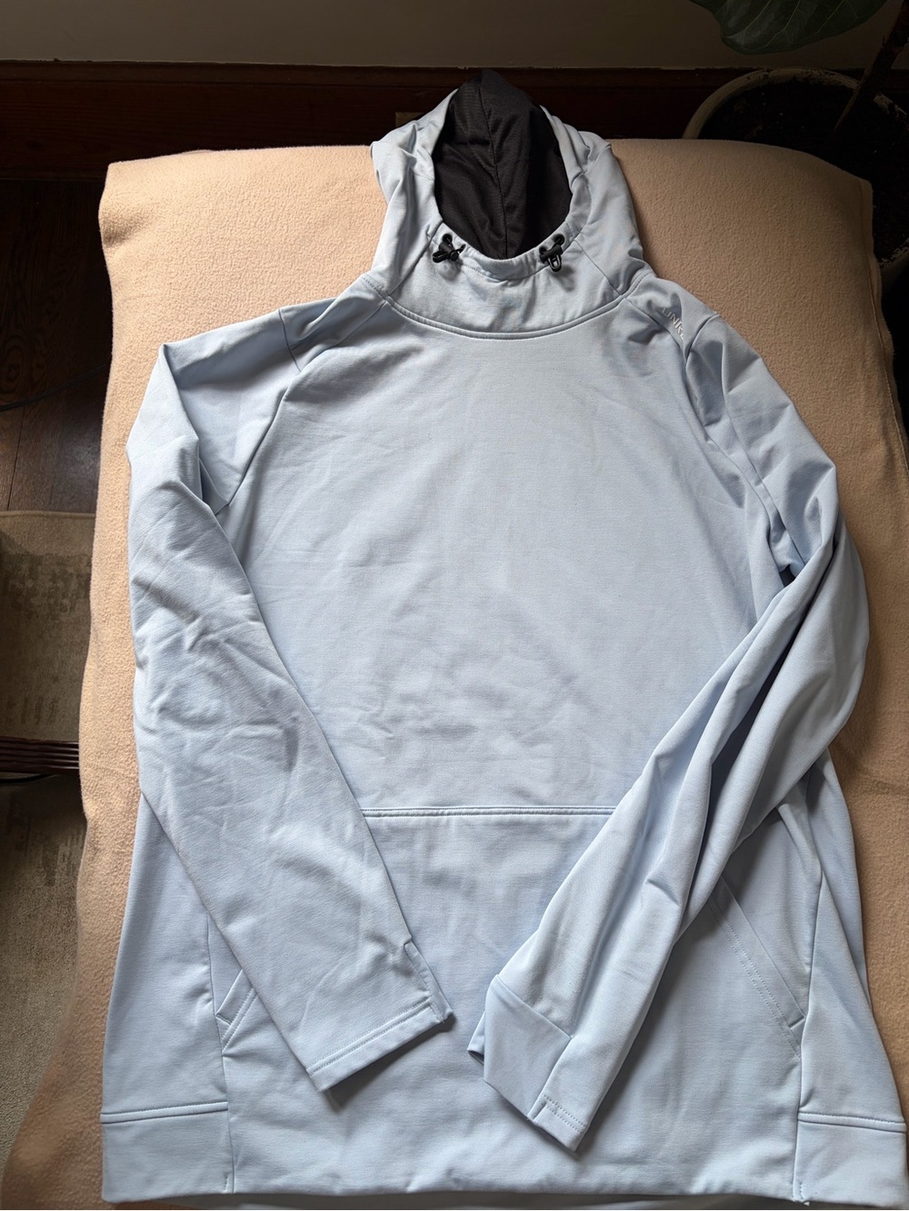 Men's Light Blue Performance Pullover Hoodie Jacket